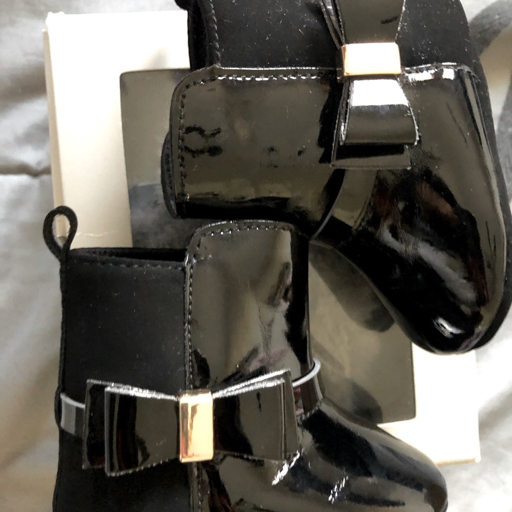Black Infant Riding Boots 0-3 MOS
